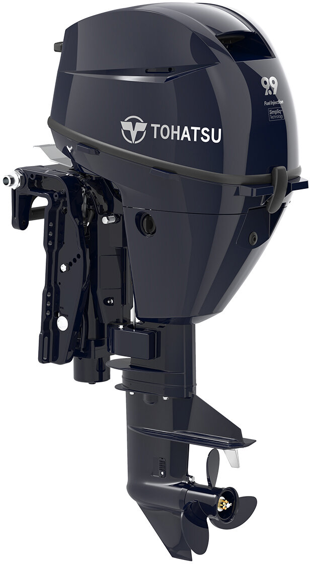 Engine Tohatsu 9.9Hp CYEPS - without PT with starter, electric and manual start, remote control, S-short leg, 12L external tank