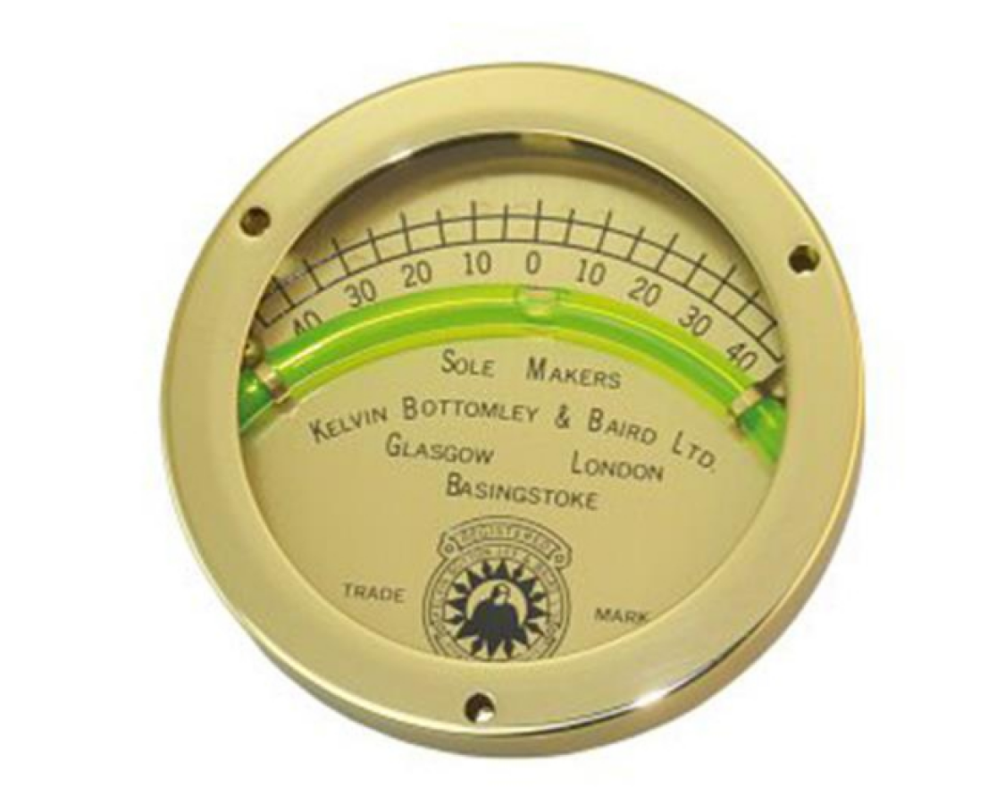 Traditional inclinometer made of brass