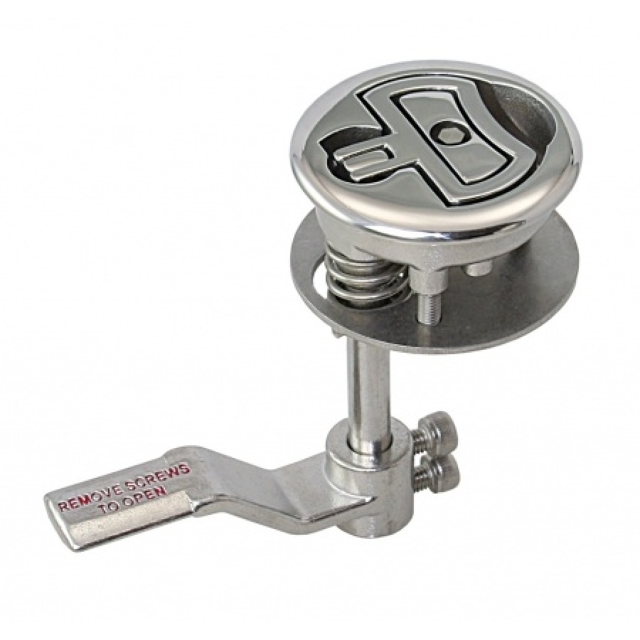 Hatch latch with a compression spring AISI316