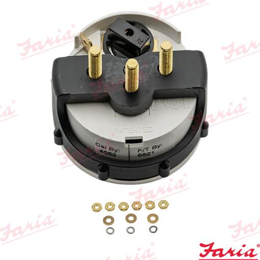 Eļļas spiediena indikators 5.5 bar - balts/nerūsējošais tērauds