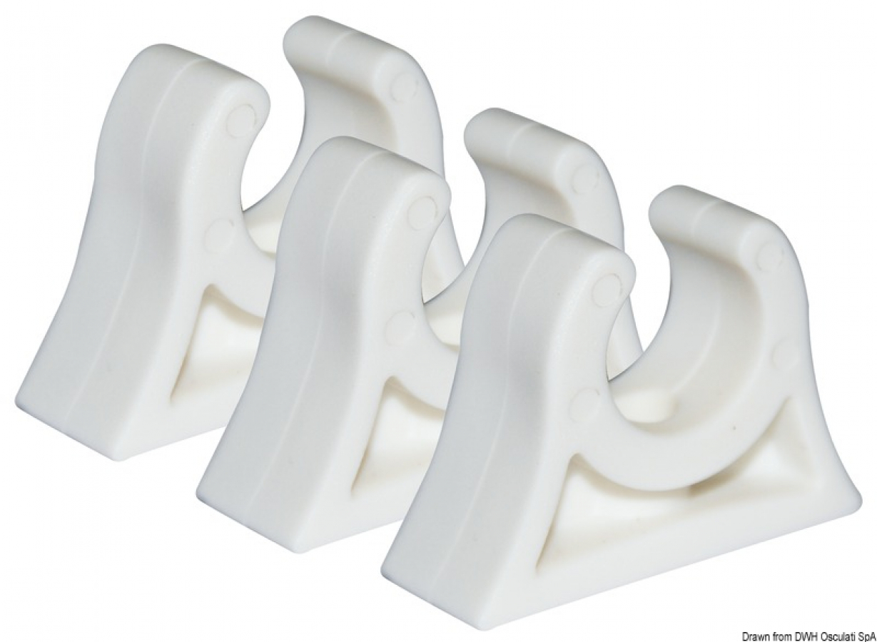 Pipe clamp - 16/18mm - white