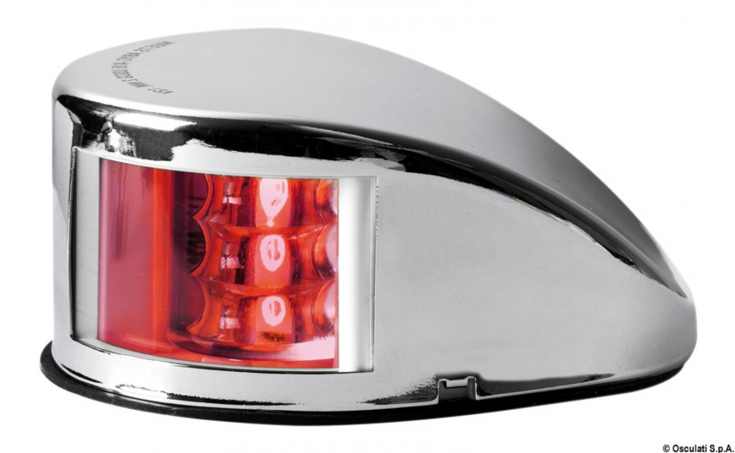 Навигационный фонарь Mouse Deck красный SS корпус LED до 20 м 12 В 0,7 Вт