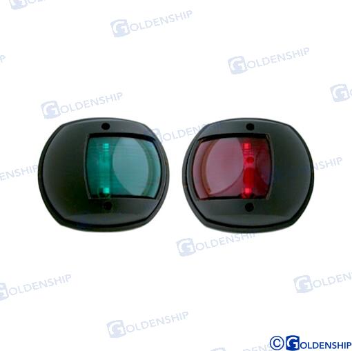 pair vertical navigation lights black - led 12V 65mA until  12m