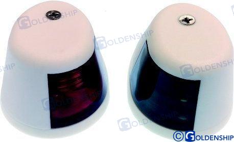 pair horizontal navigation lights white LED 12V 43ma until 12m