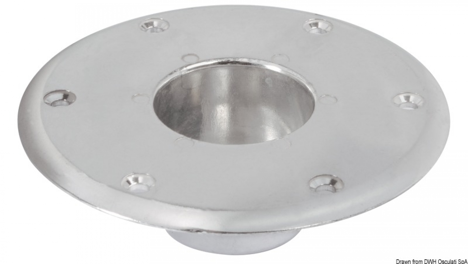 Galda kājas pamatne 160 mm alumīnijs