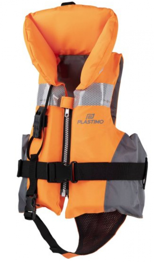 Life vest 100n Children -Orange 3-8kg, Plastimo. Fits up to 3km from the coast.