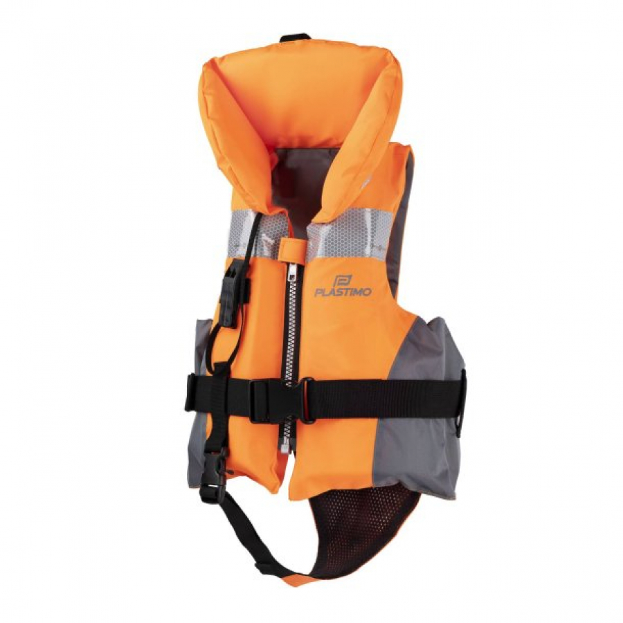 Life vest 100n Children Orange 8-15kg, Plastimo. Fits up to 3km from the coast in the Baltic Sea.