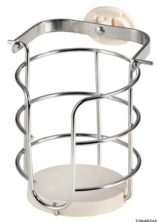 Cardan glass holder Ø76mm SS
