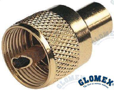 pl259 male gold connector for rg58