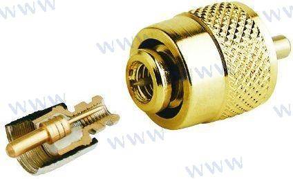 pl259 male gold connector for rg58