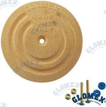 round ground plate - 128mm diam.