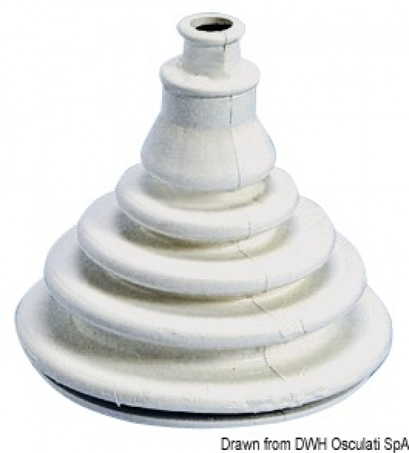 Gofra priekš trosēm - balta - Ø74mm x Ø42mm x h75mm