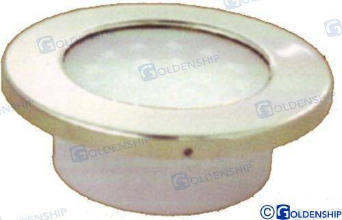 apaļa 12-24 V, 5 W, balta, spilgti spilgta LED diode