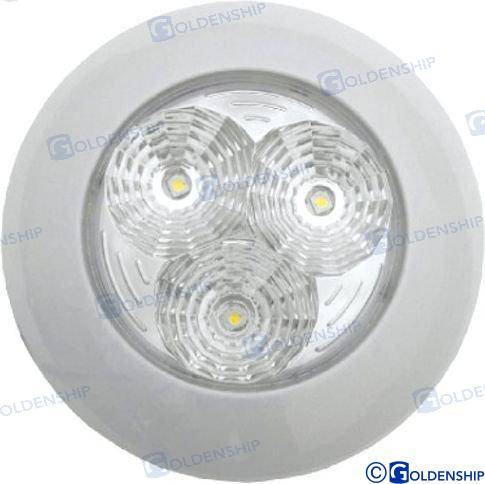 LED transportlīdzekļu apgaismojums 3w 12v-28v balts