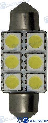 spuldze festoon 6LED 1,3w 10/30v 15,9*37mm