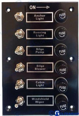 switch panel 6-gang
