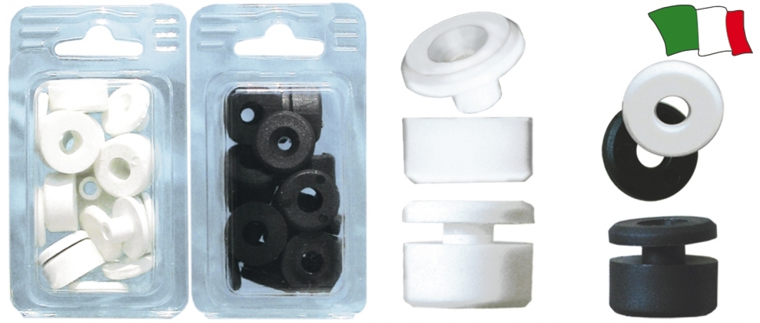 Spacers for windscreen - black Ø5mm
