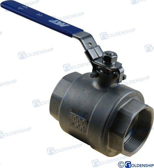 ball valve 2" stainless