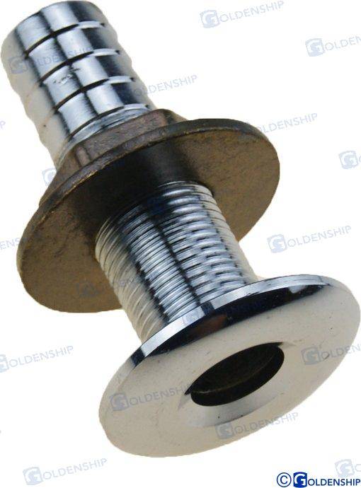 brass thruhull 3/4" hose 22mm