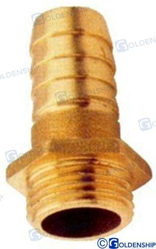 Misiņa šļūtenes adapteris 1/4" x 8 mm (2 gab.)
