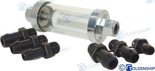 in-line fuel filter d.6-8-10mm