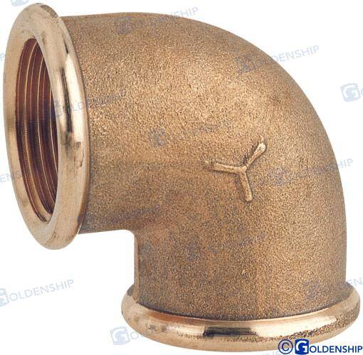 līkums 90d f.f. 1''1/2 brass cr