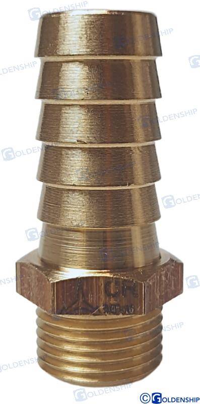 šļūtenes aste 3/8'' x 16 mm misiņa cr