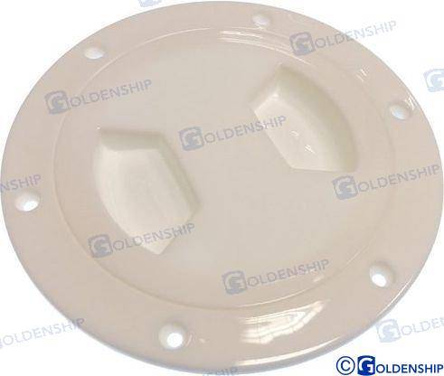 waterproof inspection plate white d.102mm x 145mm