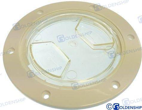 deck plate abs clear d.152mm x 200mm