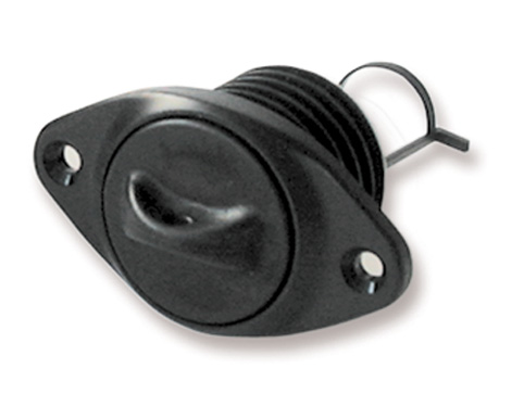 Water drain plug black Ø27mm