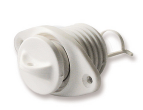 Water drain plug white Ø27mm