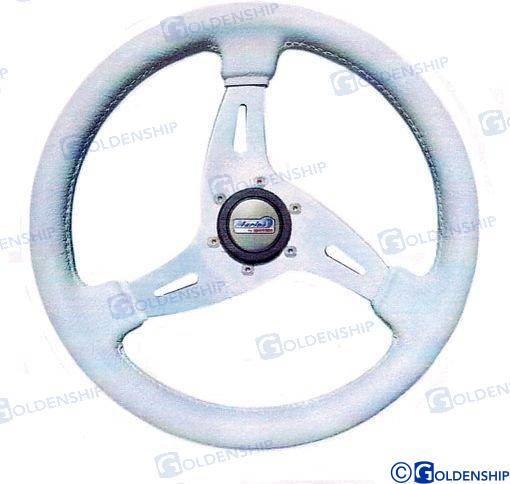 steering wheel vortice 350 mm. white