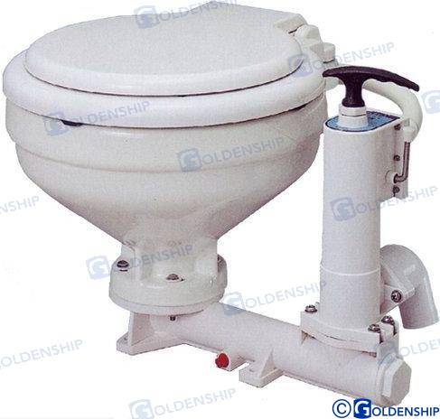 manual toilet with plastic seat & cover