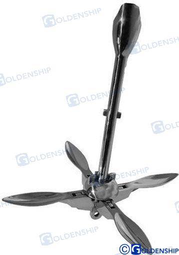 Grapneļa enkurs aisi-316 1,5 kg.