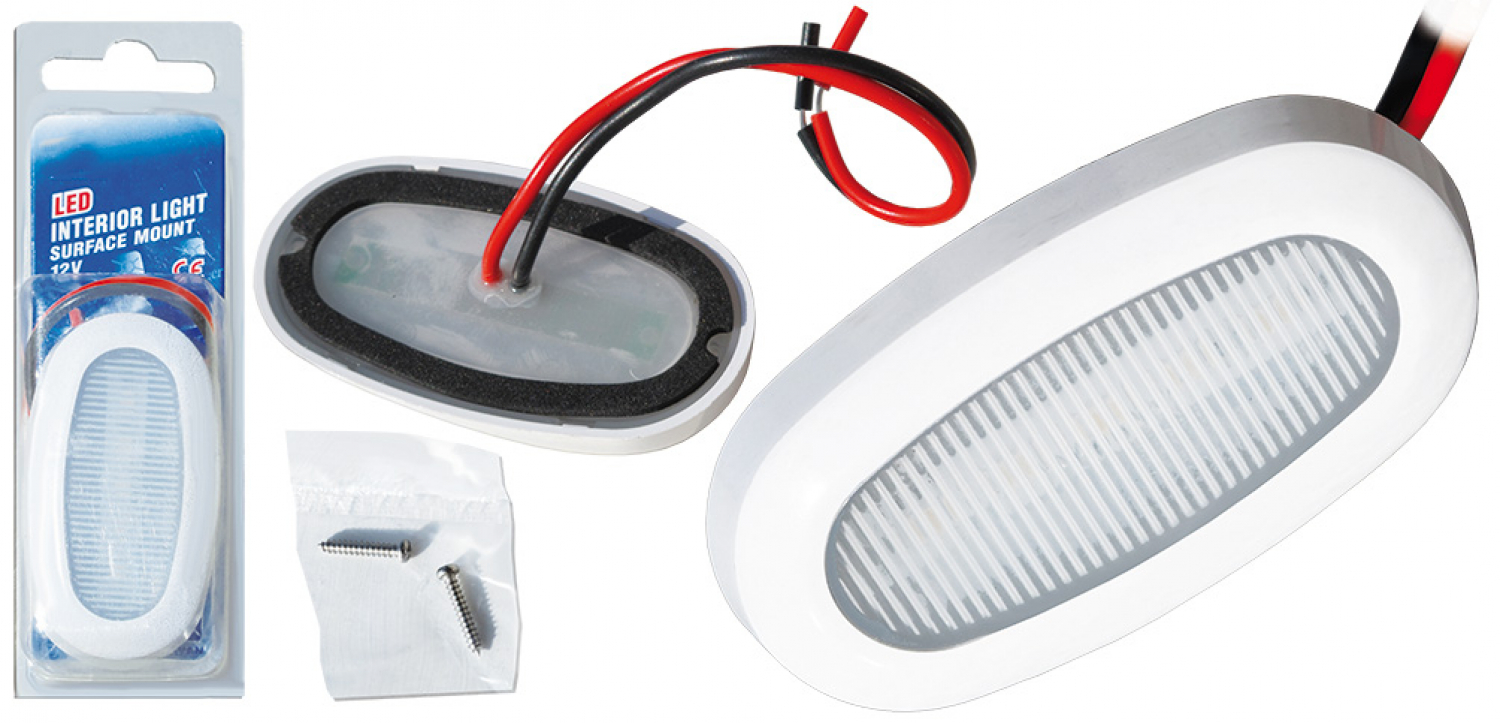 LED lamp with 5 LEDs 12V - Between screws 62mm
