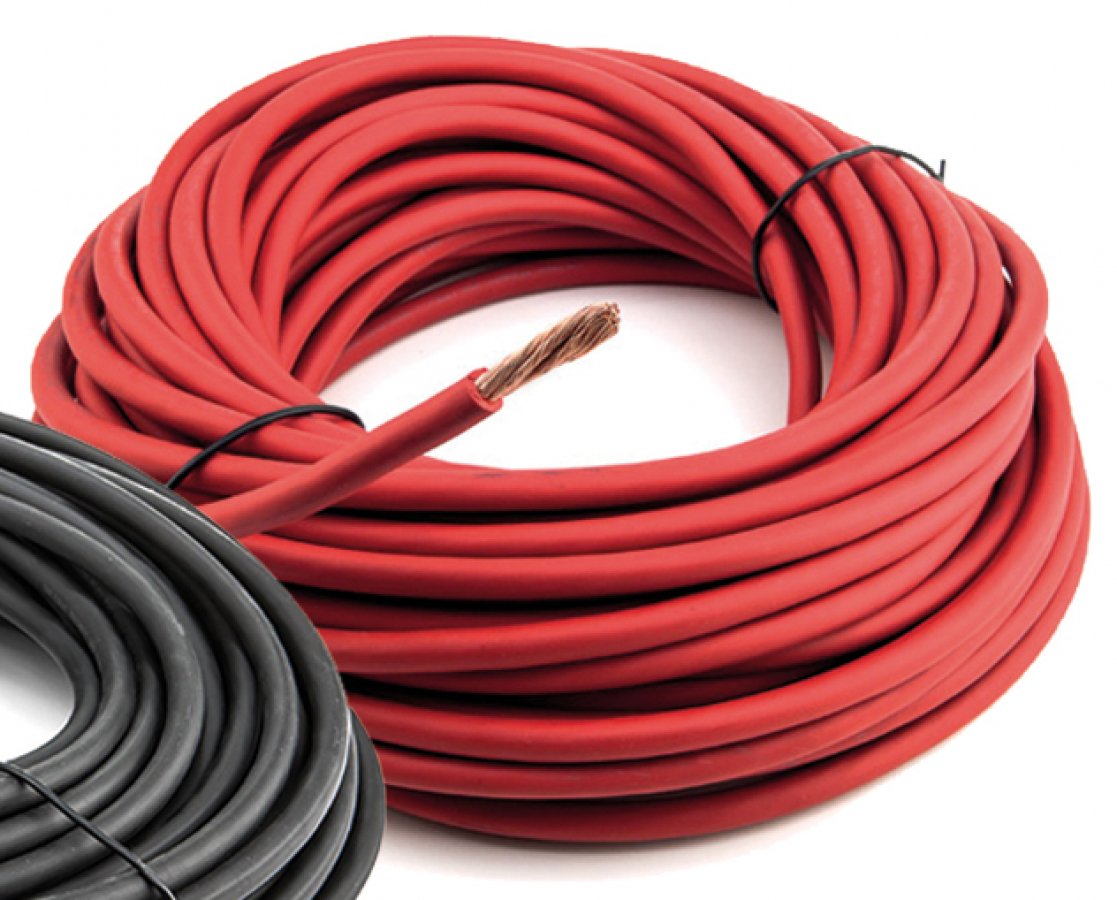 Кабель аккумулятора 16мм2 - 6 AWG - Внешний Ø8 мм - красный - мягкий
