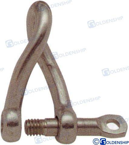 long twist shackle aisi-316 6mm (15pcs)