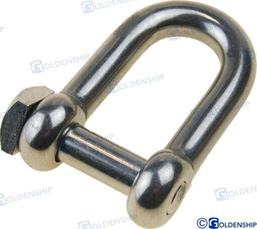 trawling d shackle, screw pin 14mm
