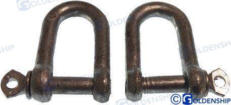 dee shackle hot galvanised 8mm (pack 2)
