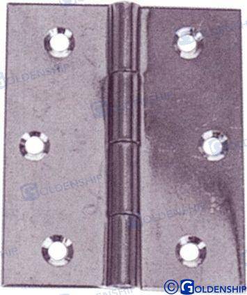 door hinge inox 0,6mm 40x50 mm (2pcs)