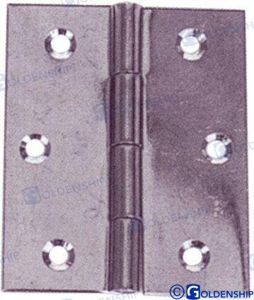 door hinge inox 0,6mm 50x50 mm (2pcs)