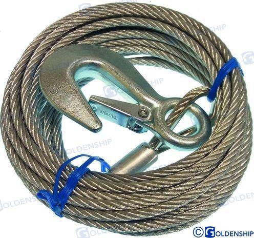 winch cable & hook d.5mm*6m