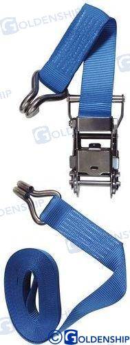 ratchet tie s.s. 1,5" - blue - 6 m