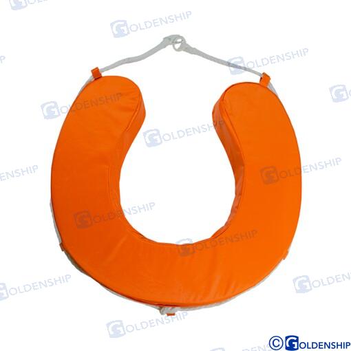 Horseshoe lifebouy - non-certified - orange - 600g
