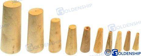 kit 10 wooden pins 8/38 mm