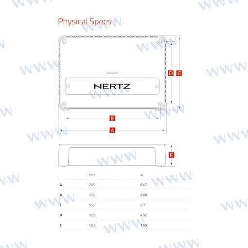Hertz Venezia V4c 4 Ch Amplifier 4x150W
