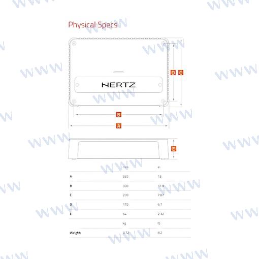 Hertz Venezia V5 5 Ch Amplifier 4x220W+1x820