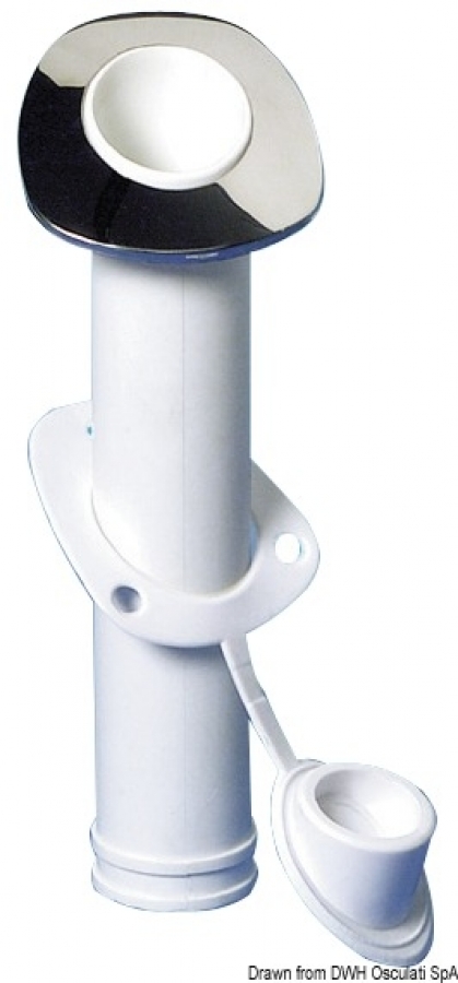 Подставка под удочку скрытого монтажа, наклон 60 ° Ø42мм х240мм