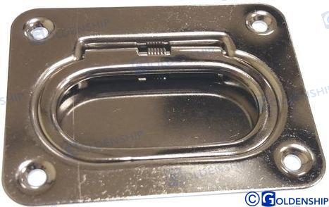 Recessed hatch lifting handle 75x58x1mm AISI304