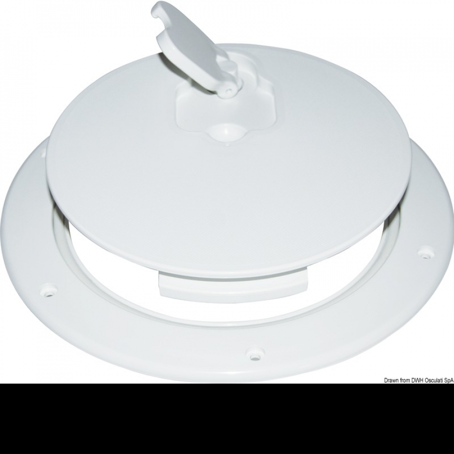 Inspection hatch w/cover white Ø315mm